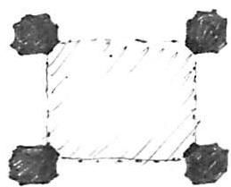 Helping: when the bay has octagonal chamfered columns, the chamfers form a subtly shaped octagonal bay. The column helps the bay, and the bay becomes more coherent.