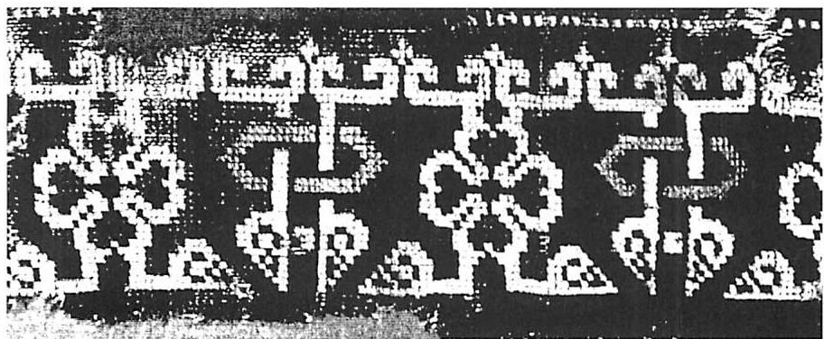 Enlargement of the border ornament from the Anatolian carpet