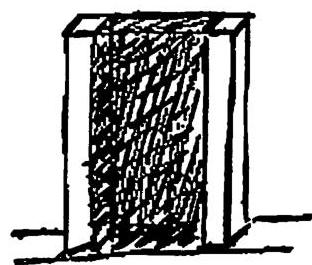 Step 2: We make the space between the columns into a center. To do it, in this instance, we make the columns square. The centers then become slightly stronger.