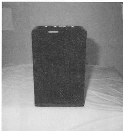 Nearly homogeneous vase. There is just one jump in scale, between lip and body, and this jump is about 1:20.