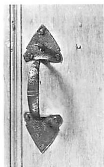 Centers in a forged iron handle