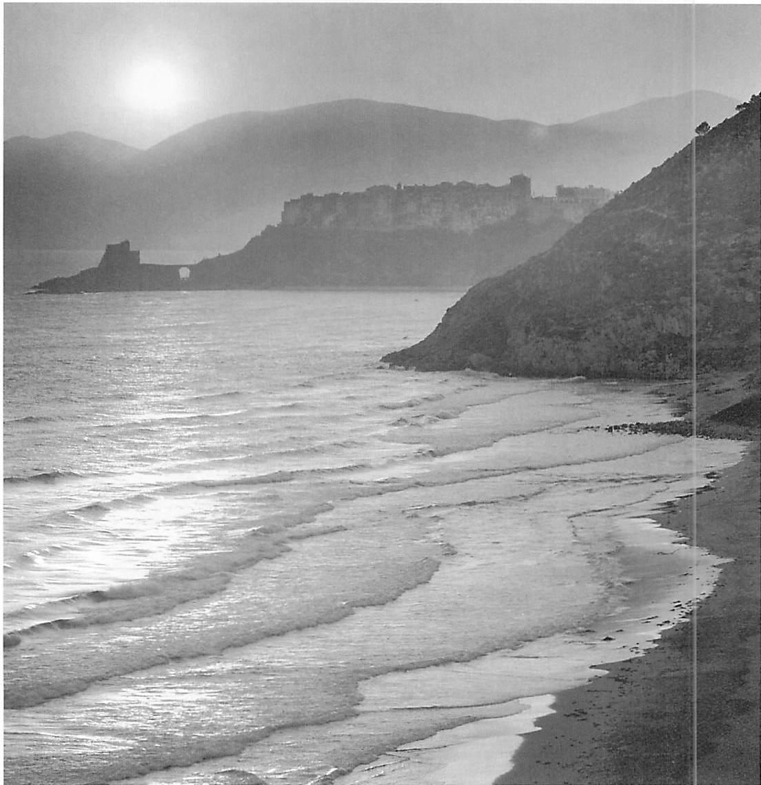 Inlets and mountains, troughs and waves, all alternating