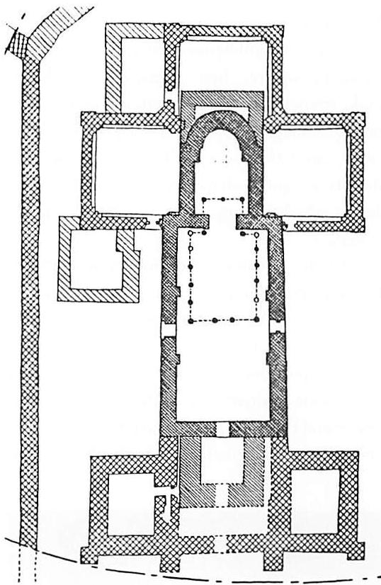 Early Christian church: the rooms, spaces, walls, and openings all have good shape, even when looked at in plan. And the whole composition has beautiful shape.
