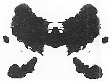 A Rorschach blot: perfect overall bilateral symmetry, but no others. A rather weak center.