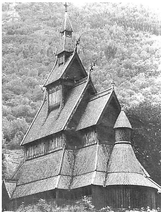 Roofs of a Norwegian stave church