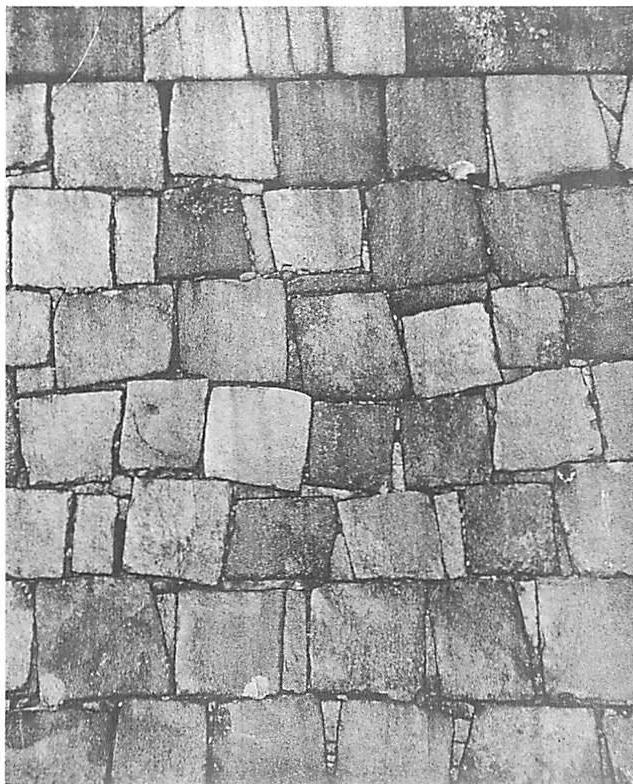 Carefully fitted stonework