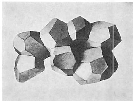 Clumped crystal polyhedra—each one is positive