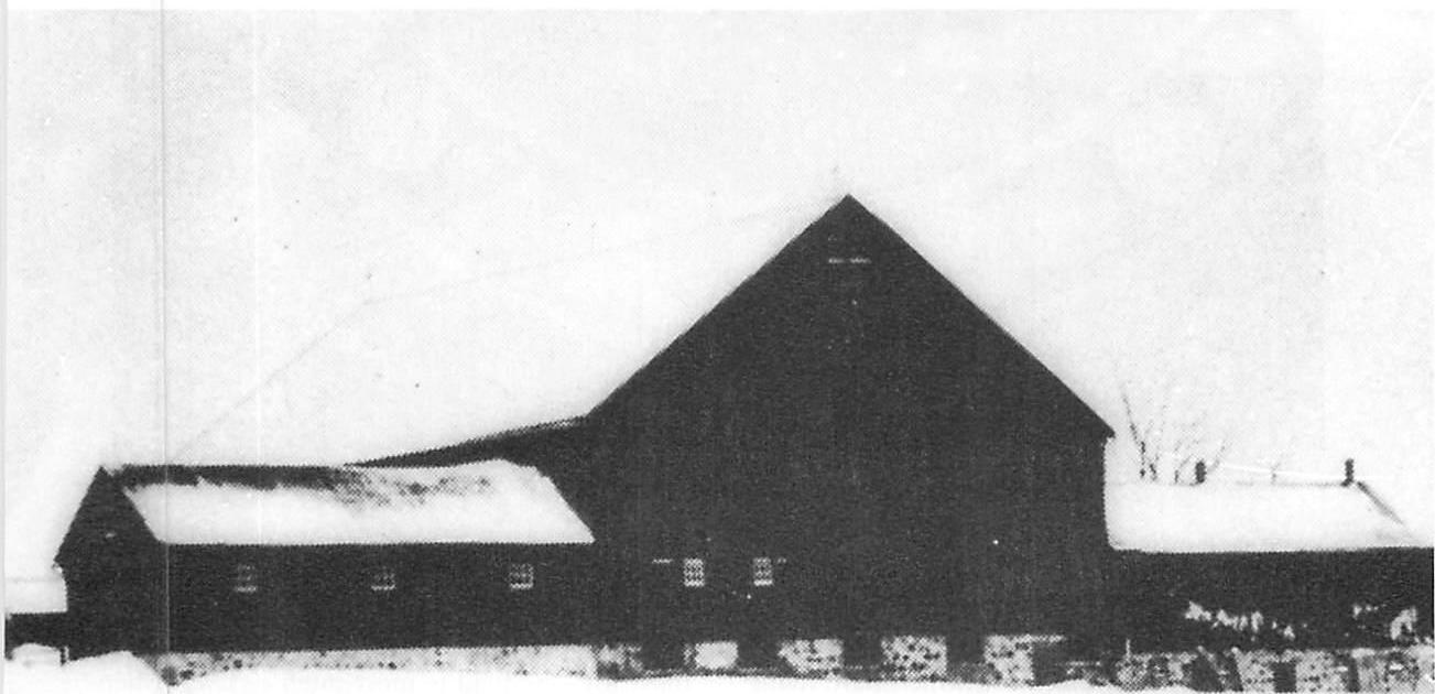 Pennsylvania barn in the snow