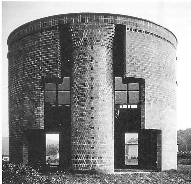 Cylindrical house by Mario Botta