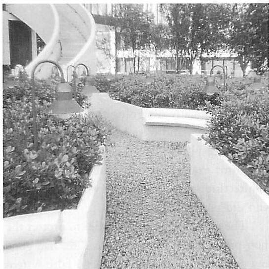 My humanity diminishing: Seats outside the Texas Bank of Commerce