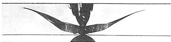 Step 3: Effect spreads out through glass in bowl-like shear zone.