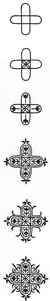 Step-by-step growth of a 15th-century textile pattern