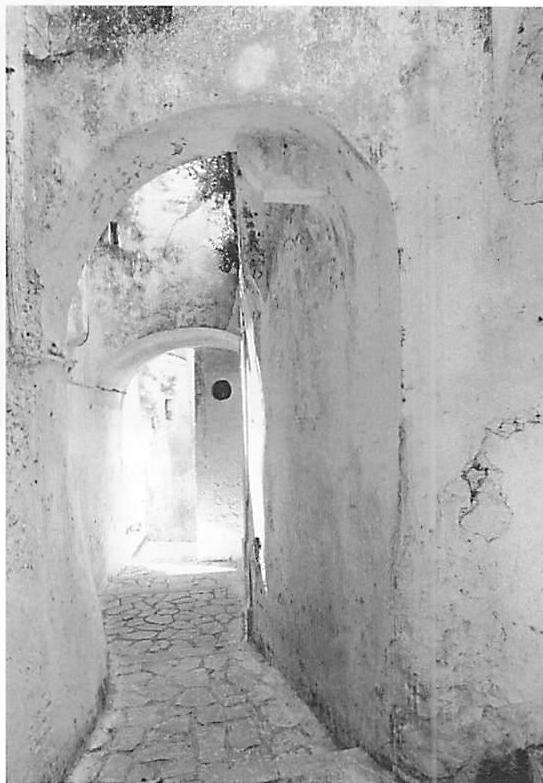 The size and shape of the archway and the soft light could never have been worked out so beautifully, if not by simply doing it, adjusting it, until it was just right.