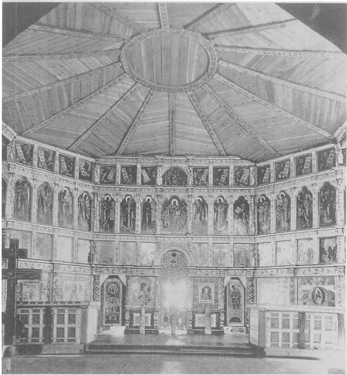 Interior of the Church of the Transfiguration, Kizhi, Karelia, 1714