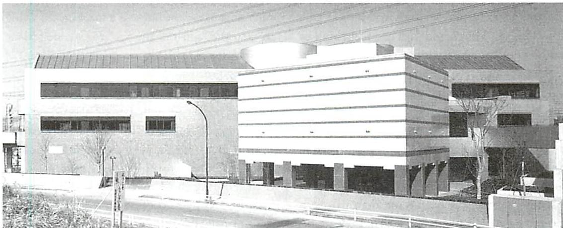 Japanese building, postmodern era. Again, a geometry at odds with itself. It looks smooth, peaceful. But that is a facade; the building cannot support life, because the process that created it has not allowed the form, and place, to unfold.