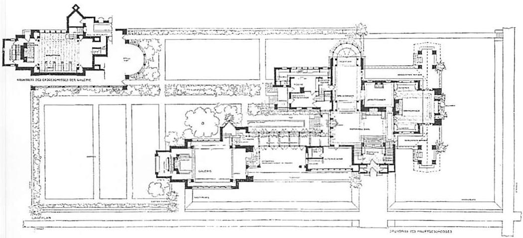 Plan of Wright's Dana house