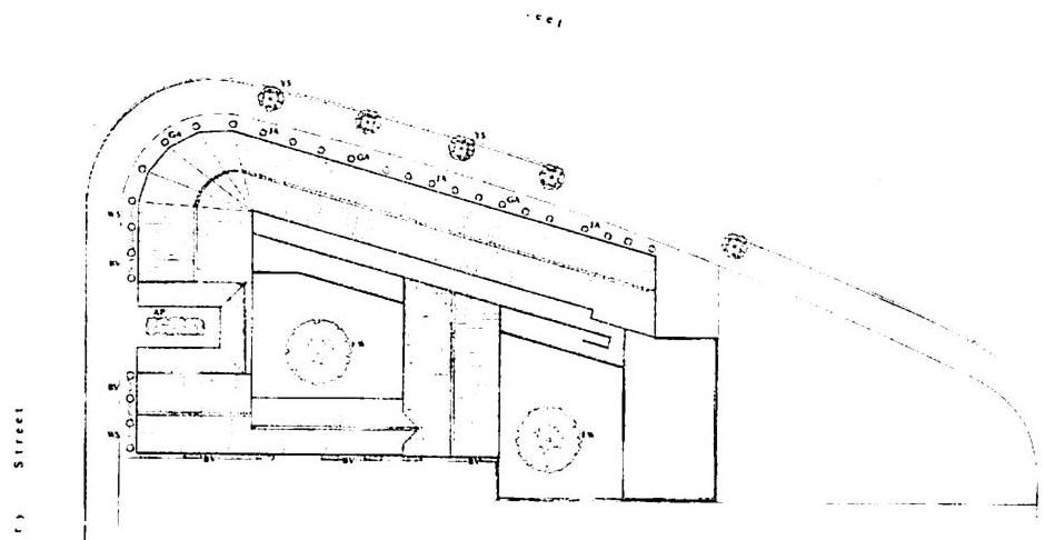 Site plan of the finished building