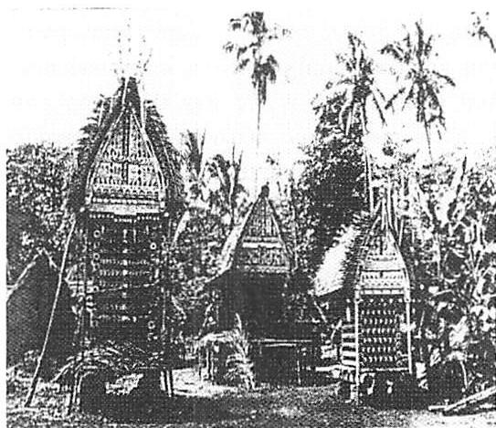 Physical character of the Trobriand houses around the circle. Here is another major pattern which defined their culture.