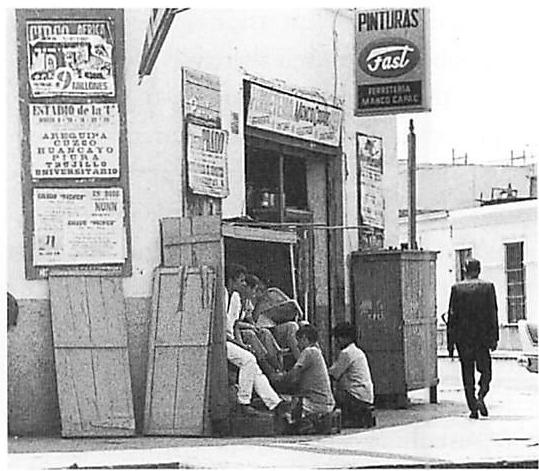 Shops on the corners