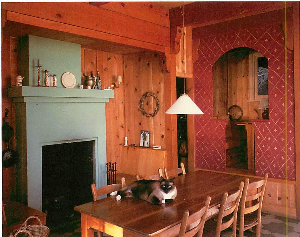 The farmhouse kitchen for André and Anna and their children, as built, 1983