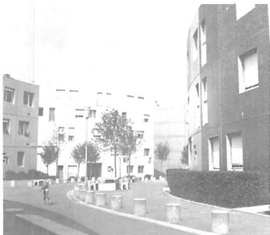 Development: Heavy-handed and authoritarian bollards and paving in developer-built place: they tell you what to do, and give no options.