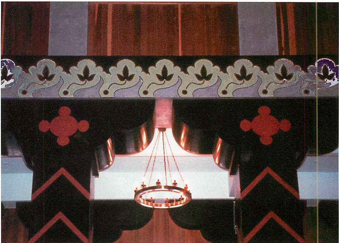 The Great Hall interior, as it was being completed. Here the formless feeling of the whole was kept alive for months, years, and then embodied, more or less successfully, within the whole that one sees here. Eishin campus, Iruma-Shi, Tokyo, 1985.