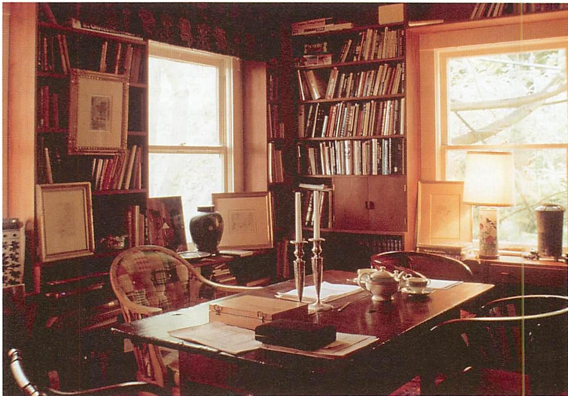 The finished library. 