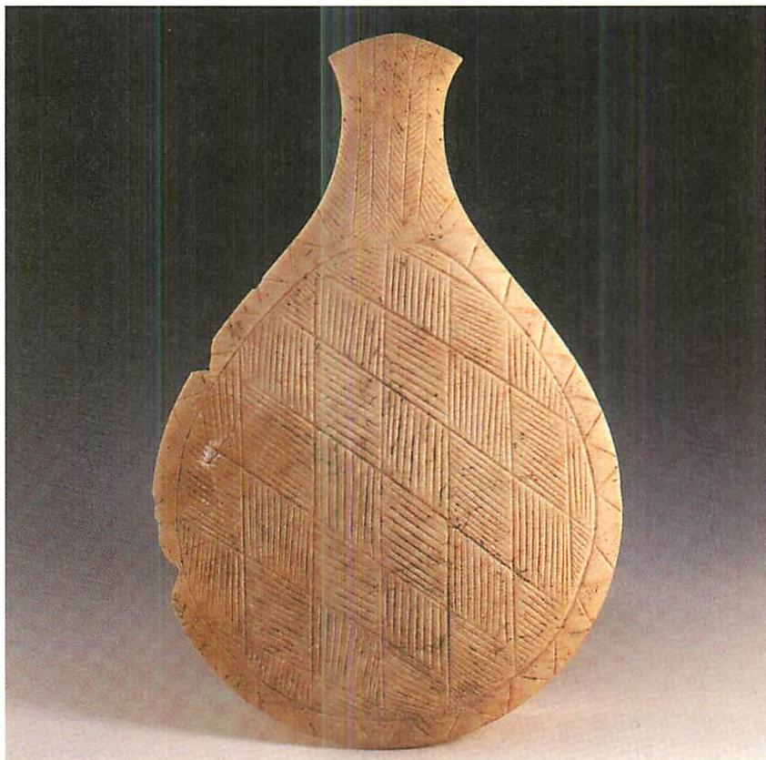Marble utensil from the Greek Island of Naxos, prehistoric.