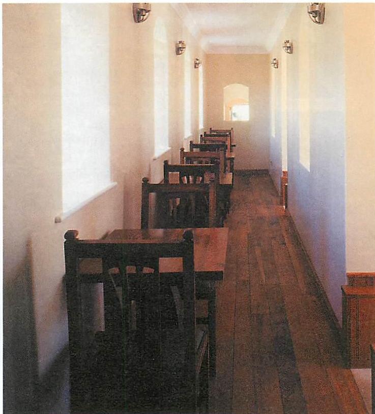 Interior gallery at the West Dean Visitor's Center, 1996, Christopher Alexander and John Hewitt