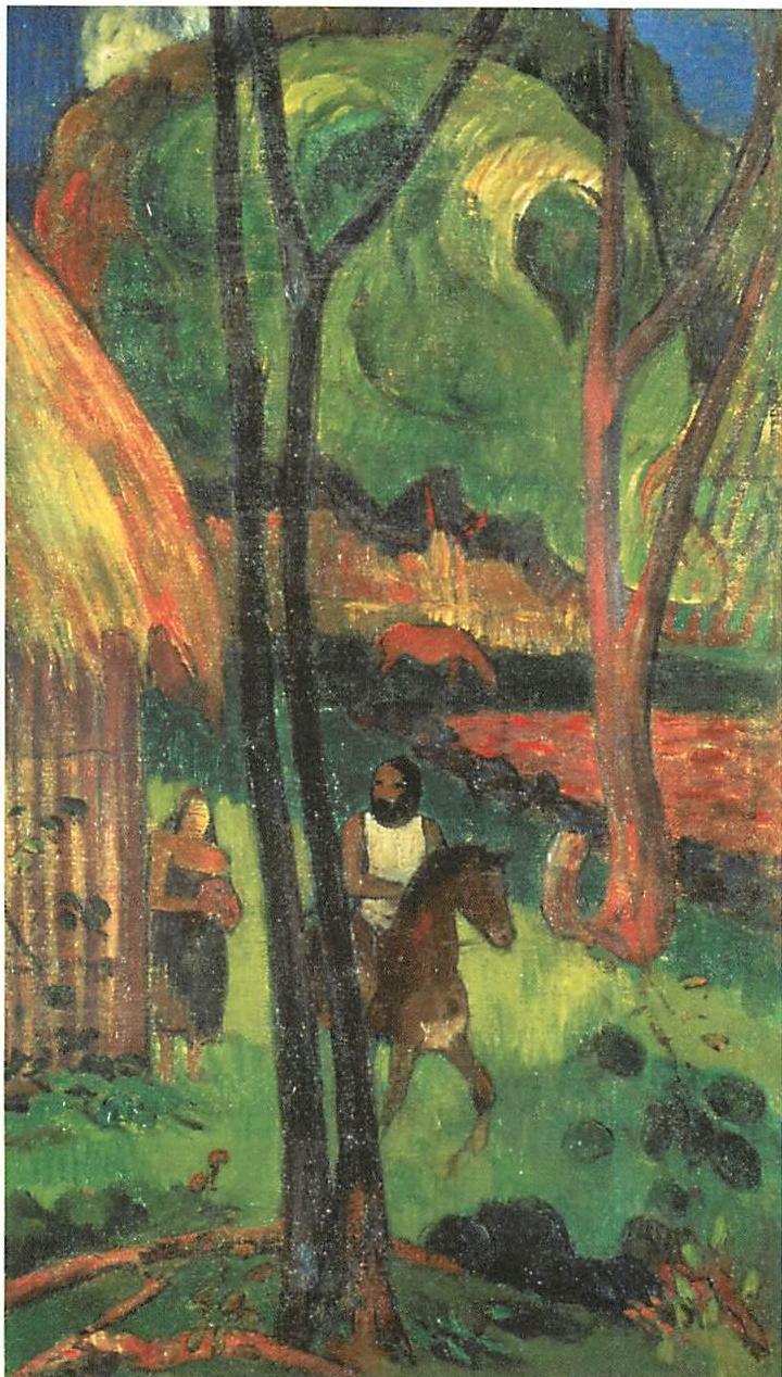 Paul Gauguin, Horseman on the Beach, 1880