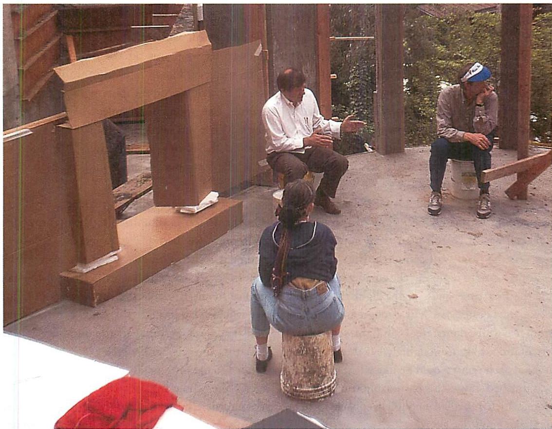 Sitting in a circle to get the 