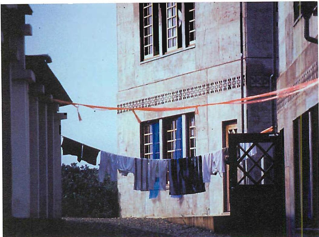 One of the pedestrian streets of the Eishin Campus, Tokyo; Christopher Alexander and others, 1985
