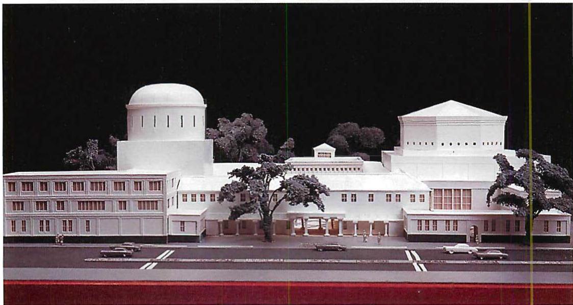 Street view of the Mountain View Civic Center, Mountain View, California, 1989