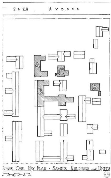 Southwest portion of my Amazon village plan, showing overall arrangement generated by the fundamental process