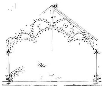 6. Finite element model of first curved truss