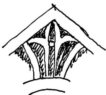 18c. Lily with a dot between the two vertical halves