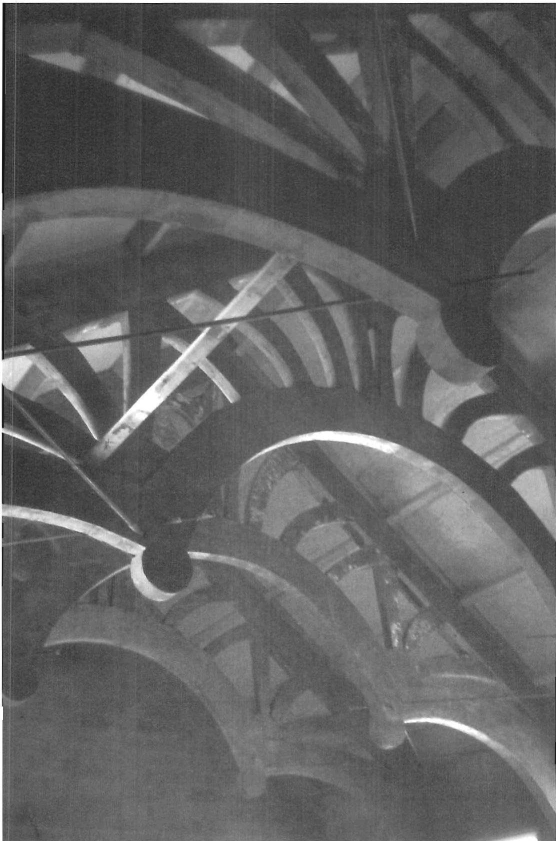 Trustee of the dining hall in their raw and most beautiful state, not long after completion. Christopher Alexander with Gary Black, Carl Lindberg, Avery Miller, James Maguire, 1988.