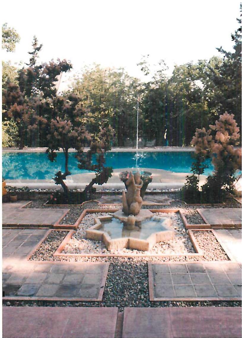 A garden in Teheran, built by my student from long ago, Kamran Sofmanesh, 1989.