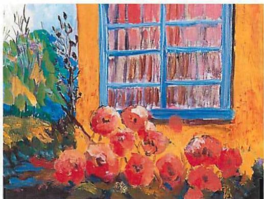 Yellow wall, oil on panel, 13 inches by 20 inches Christopher Alexander, 1995