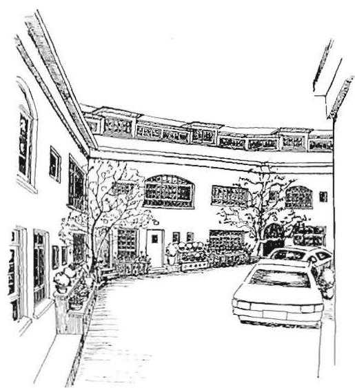 Typical view of lane in Shiratori