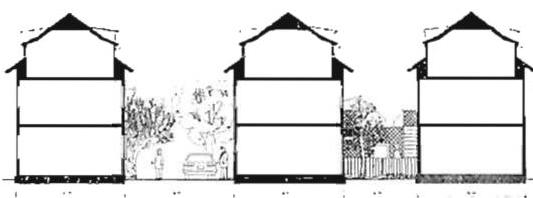 Typical cross-section showing proportions and dimensions