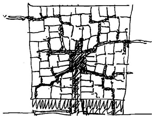 Step 2. Smaller streets placed to help the main street.