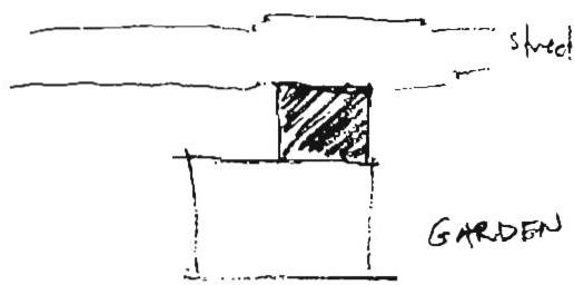 Step 5. After the house is placed, a garden, itself a positive space with a good shape, is also placed to supplement the house—but under its own rules, with its own integrity.