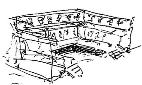 My first sketches for the project