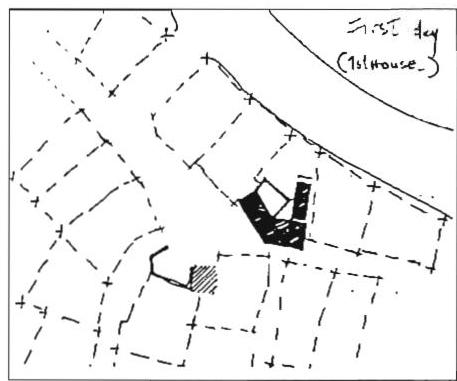 Step 25: placing the first house