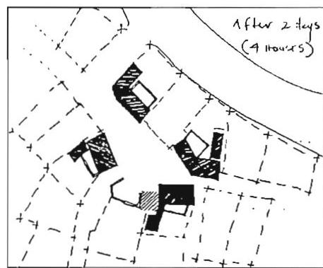 Step 25: the first four houses