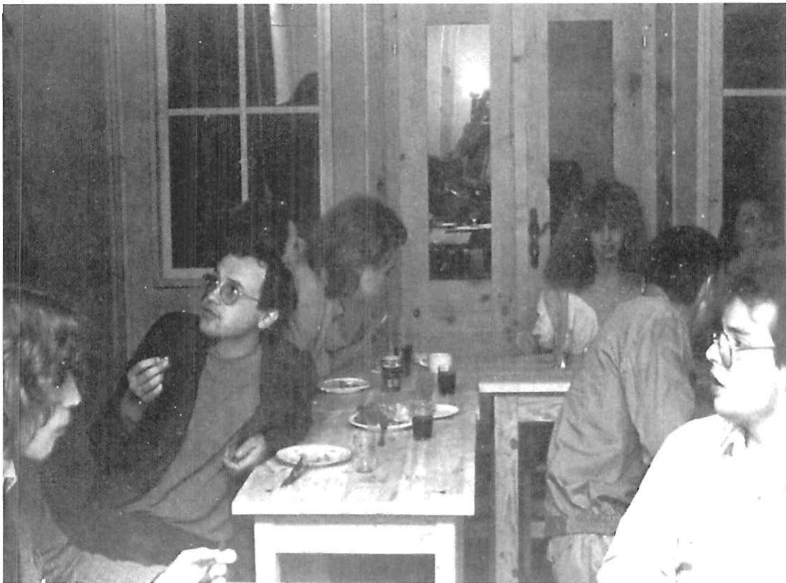 Shadowy atmosphere in the Linz Café. Linz. Austria. Christopher Alexander, 1981.