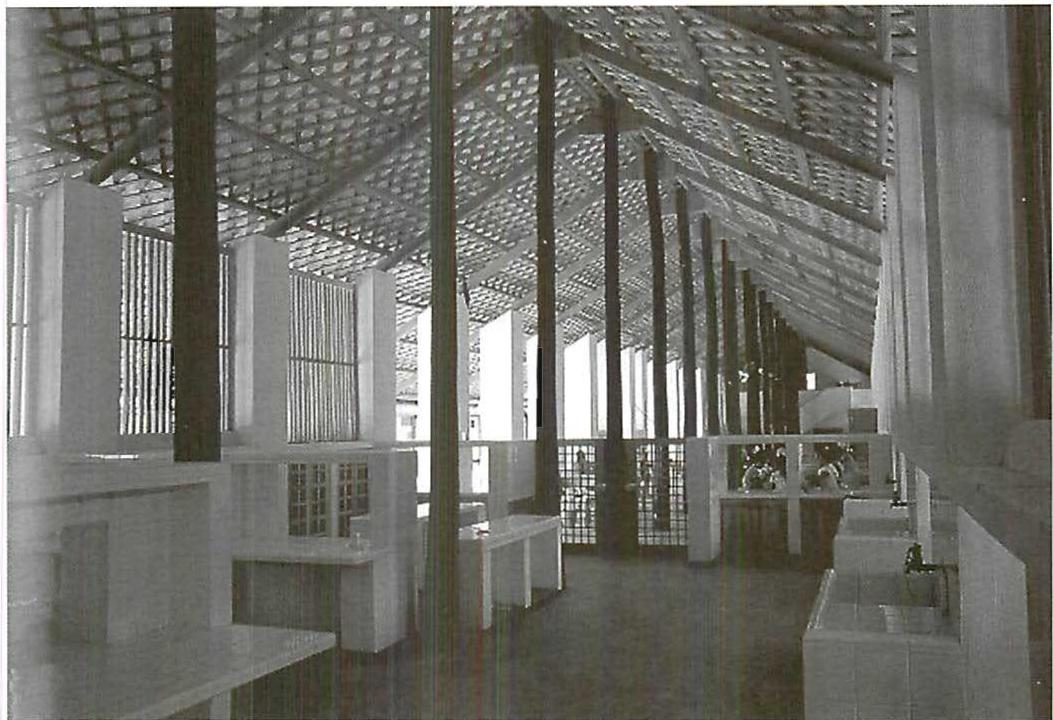 Remarkable room in the Yahapath Endera Farm School for orphan girls, Hanwella, Sri Lanka, by Geoffrey Bawa.