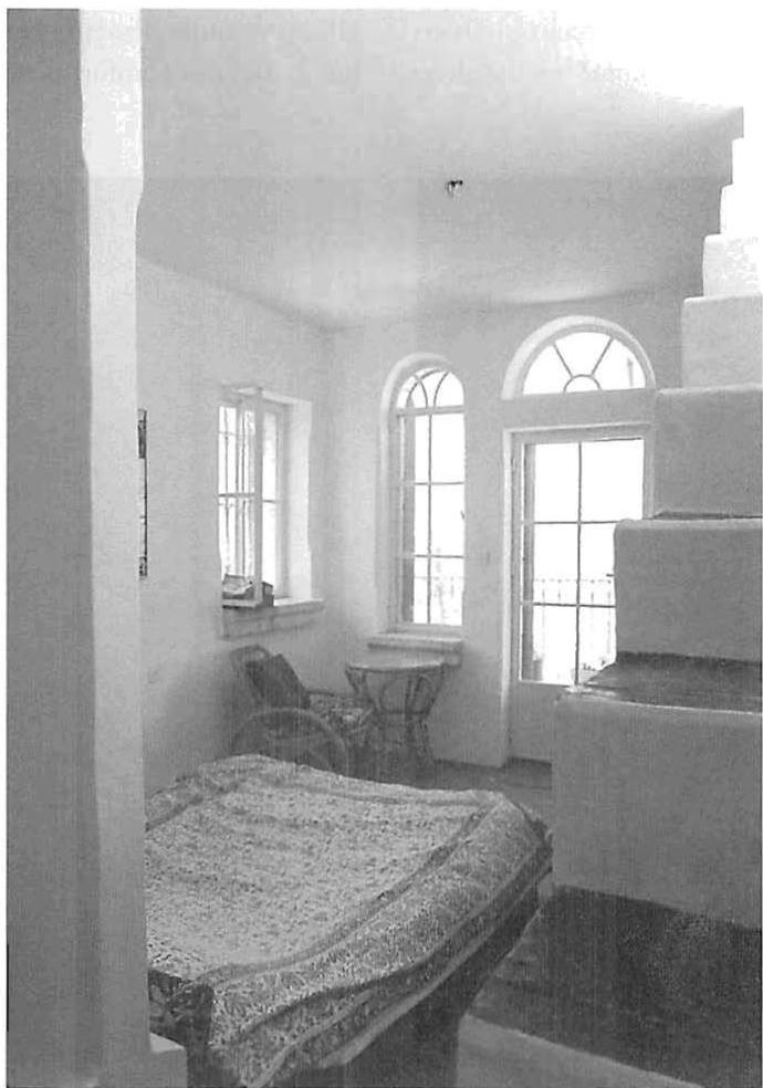 Tranquility from light and shape. A room in a house in Jerusalem, built by my wonderful student and friend, Jonathan Fefferman, who died in his pickup truck while transporting a slab of marble, 1990
