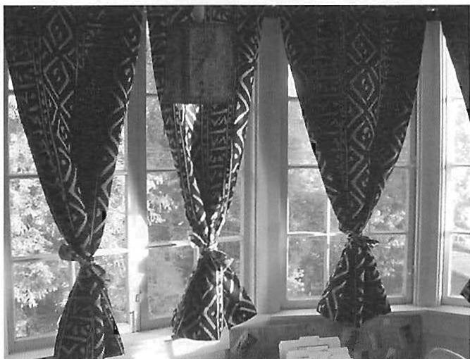 Shaped curtains forming a peaceful alcove. Berkeley, California. Christopher Alexander and Maggie Moore. 2003.